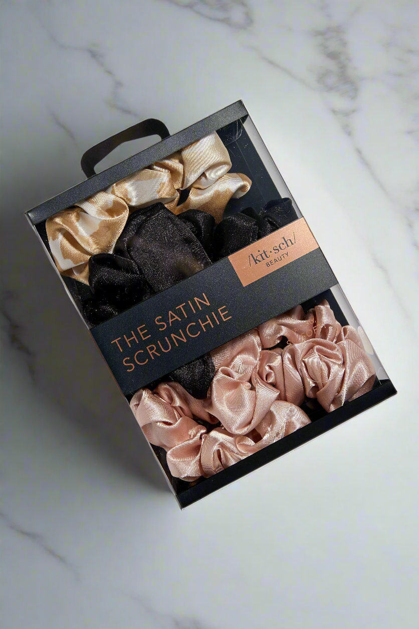 Satin Sleep Scrunchies Assorted 5 Pack
