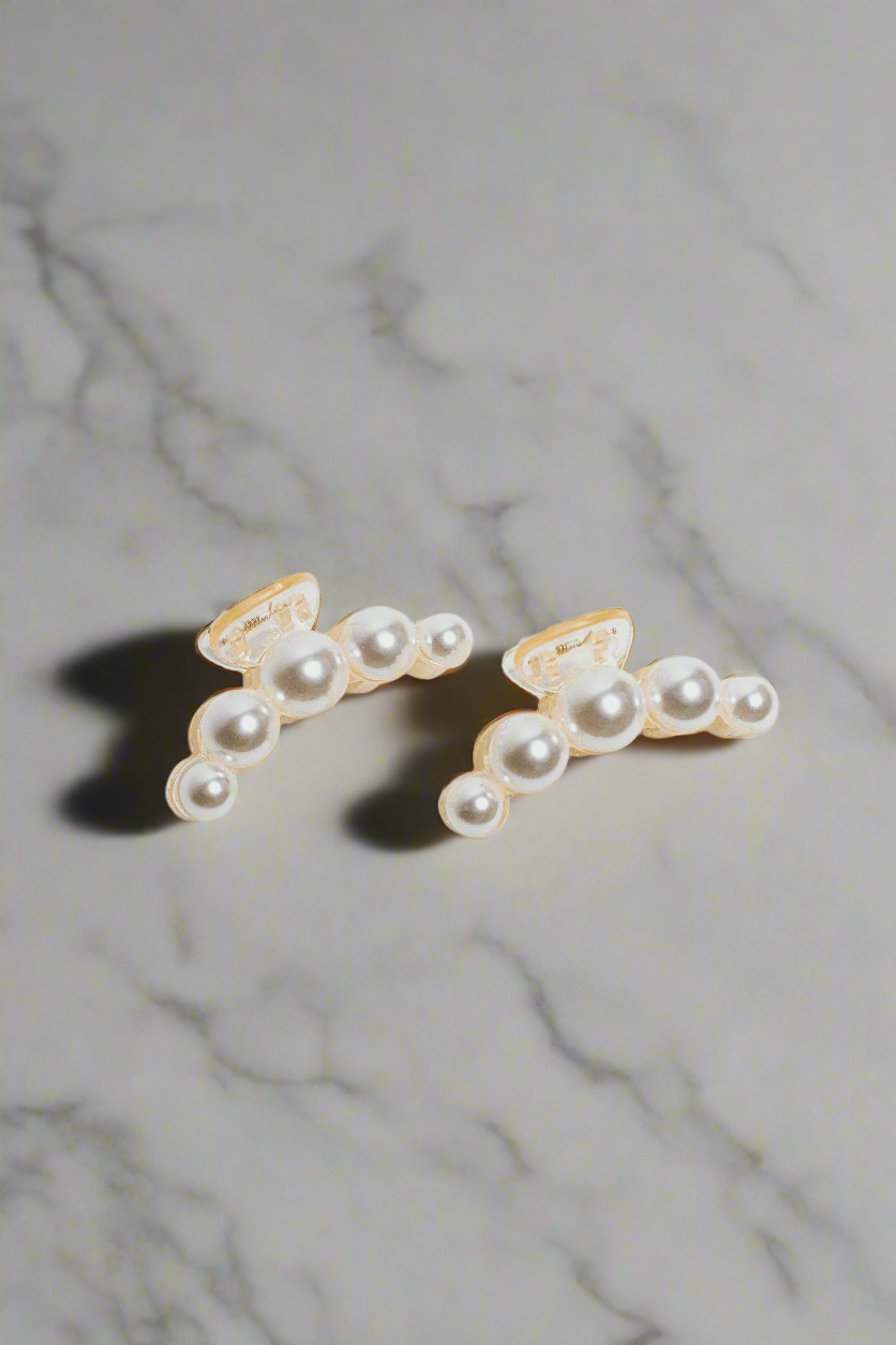Pearl Hair Claw Set of 2