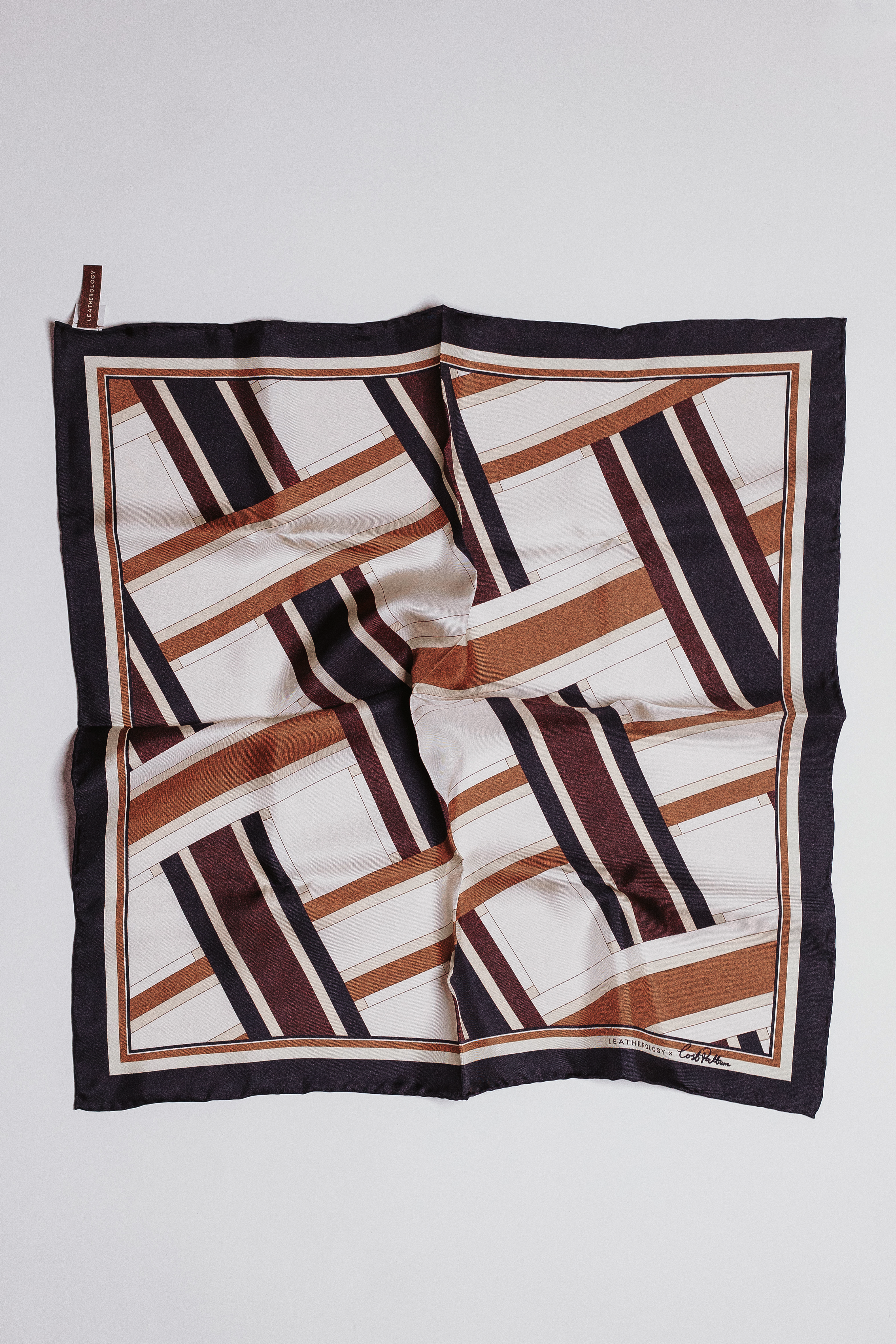 Lost Pattern x Leatherology Silk Square Scarf