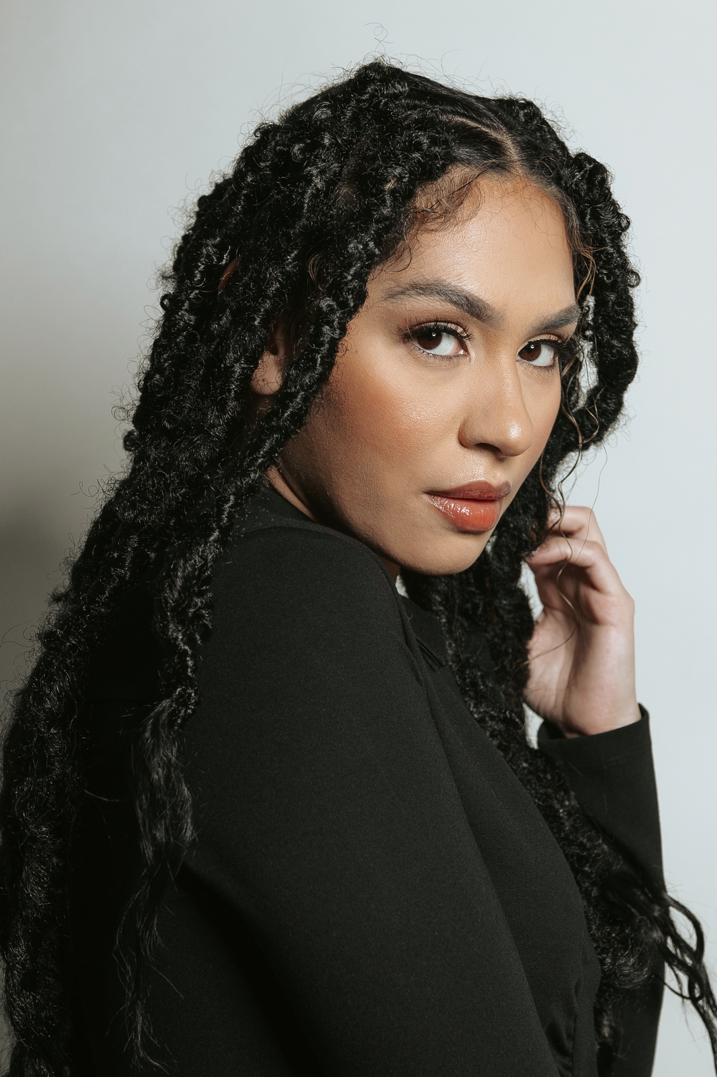 Long Boho Queen Locs in Natural
