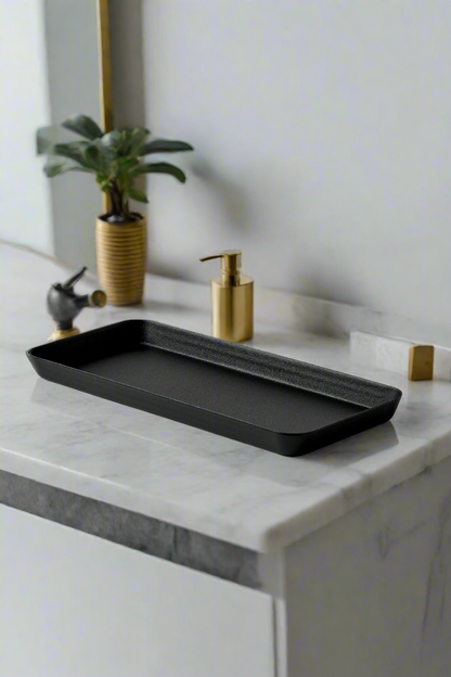 Tower Vanity Tray Steel Flat Black