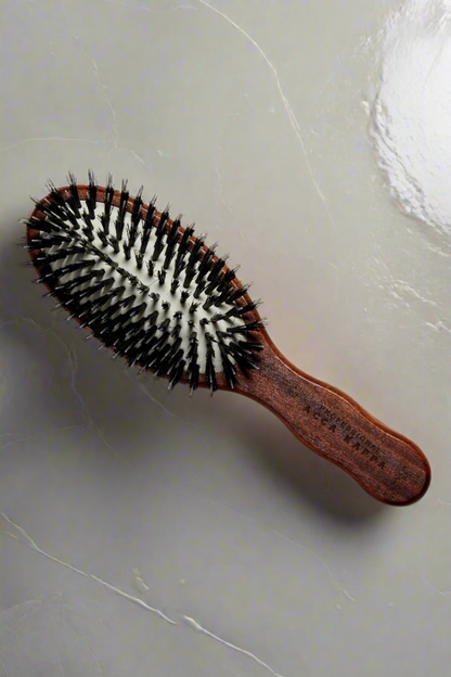 Pneumatic Boar and Nylon Bristles Travel Hair Brush