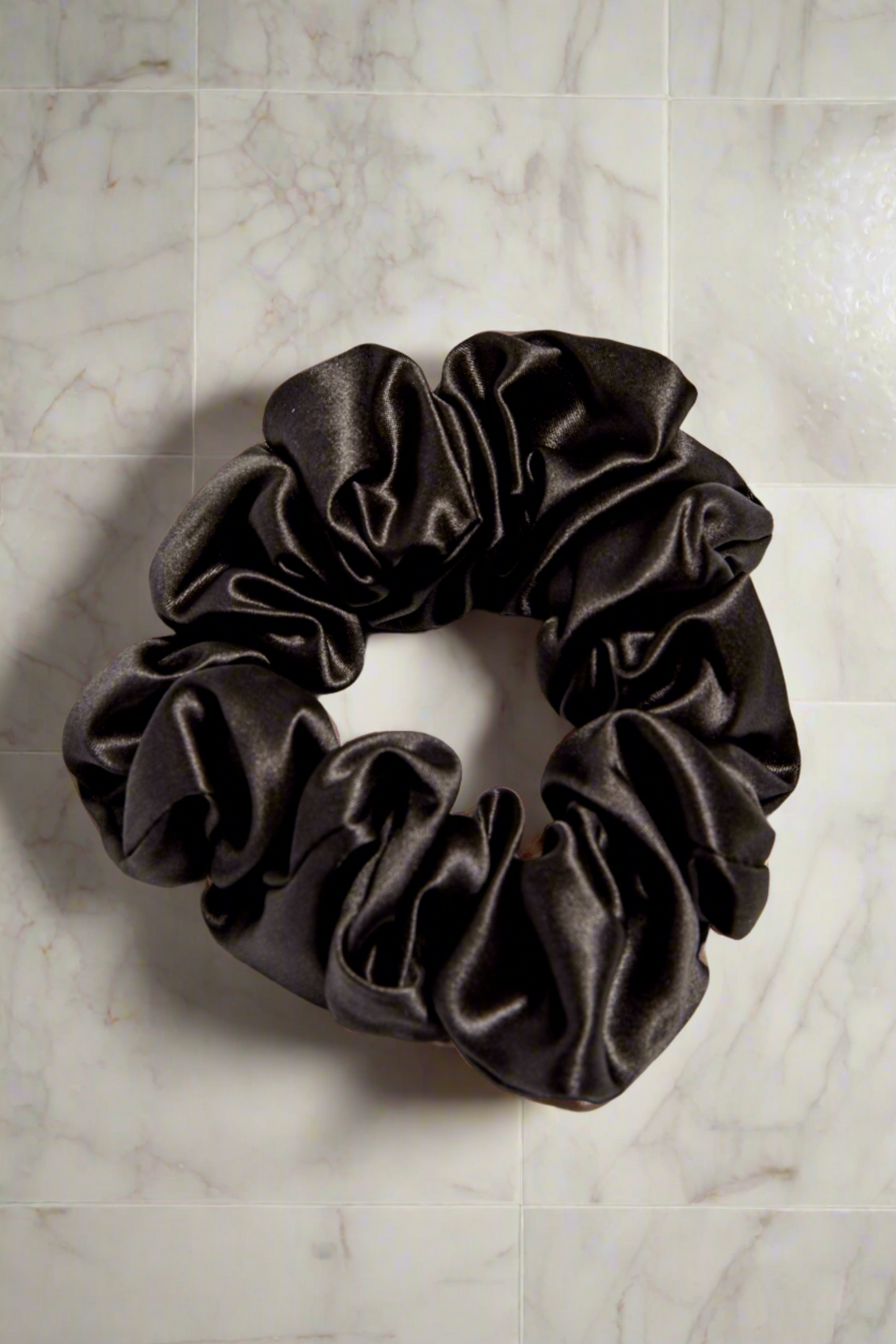 Ash Grey Premium Organic Silk Scrunchie