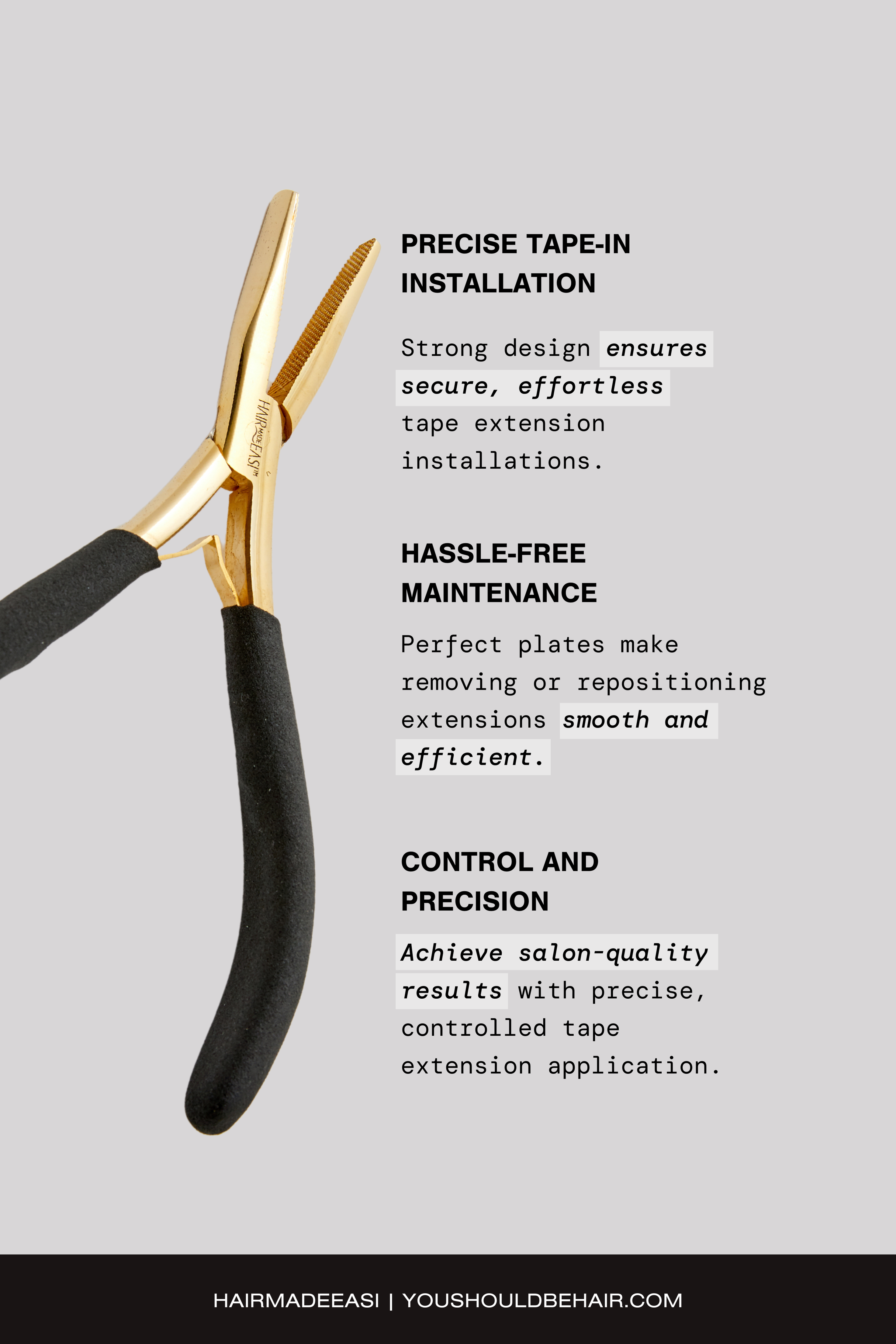 Tape in Hair Extension Pliers