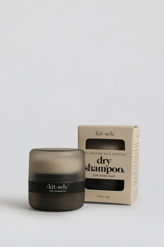 Volumizing Rice Protein Dry Shampoo - Dark Tinted Powder