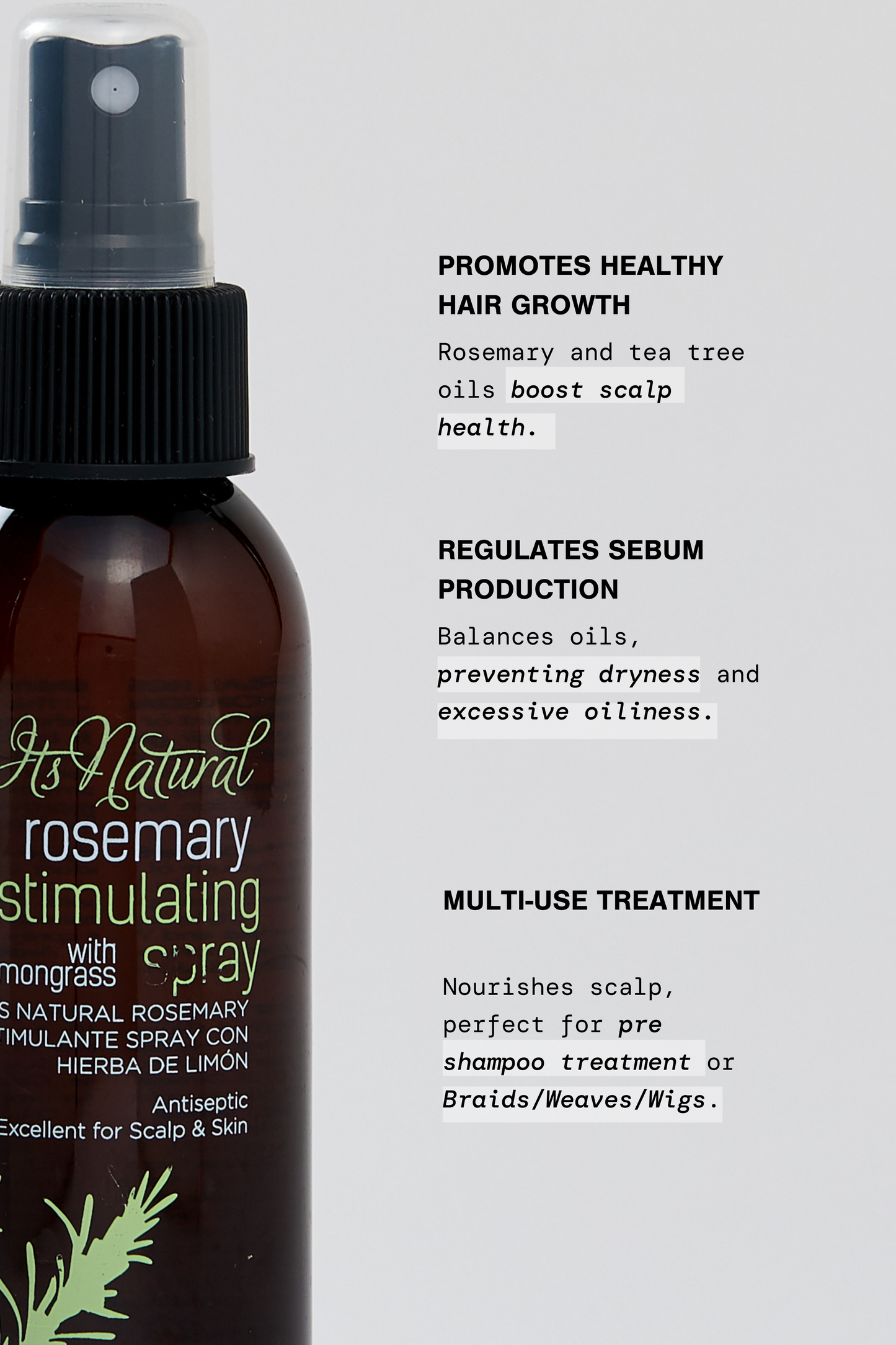 Rosemary Scalp Stimulating Spray