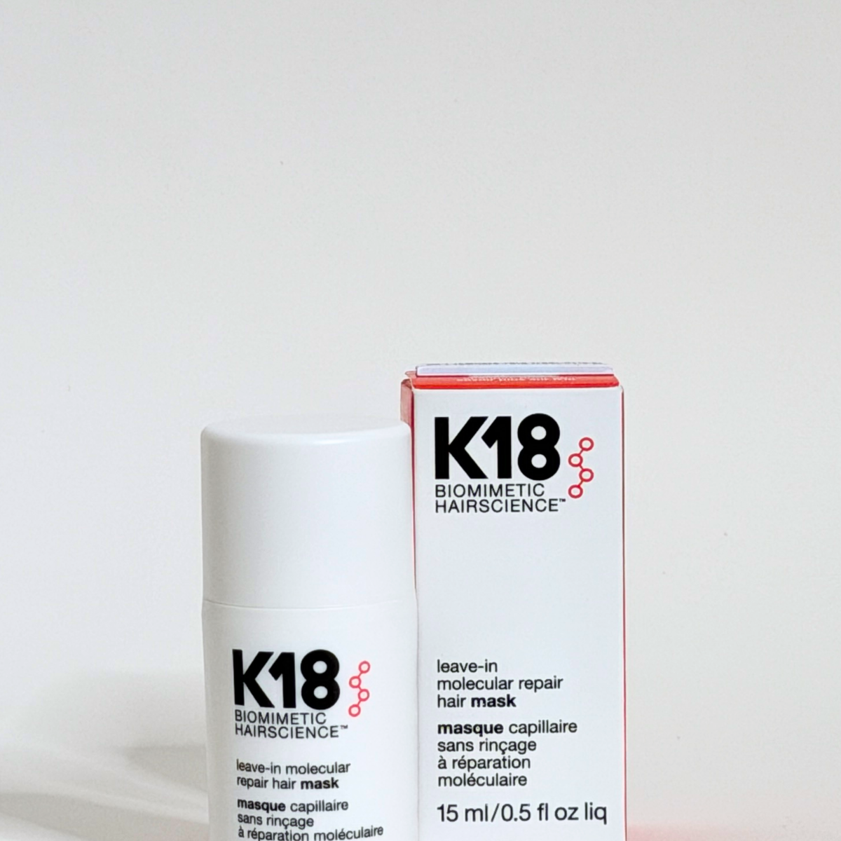 K18 Leave-In Molecular Repair Hair Mask: 0.5 fl oz / 15 ml
