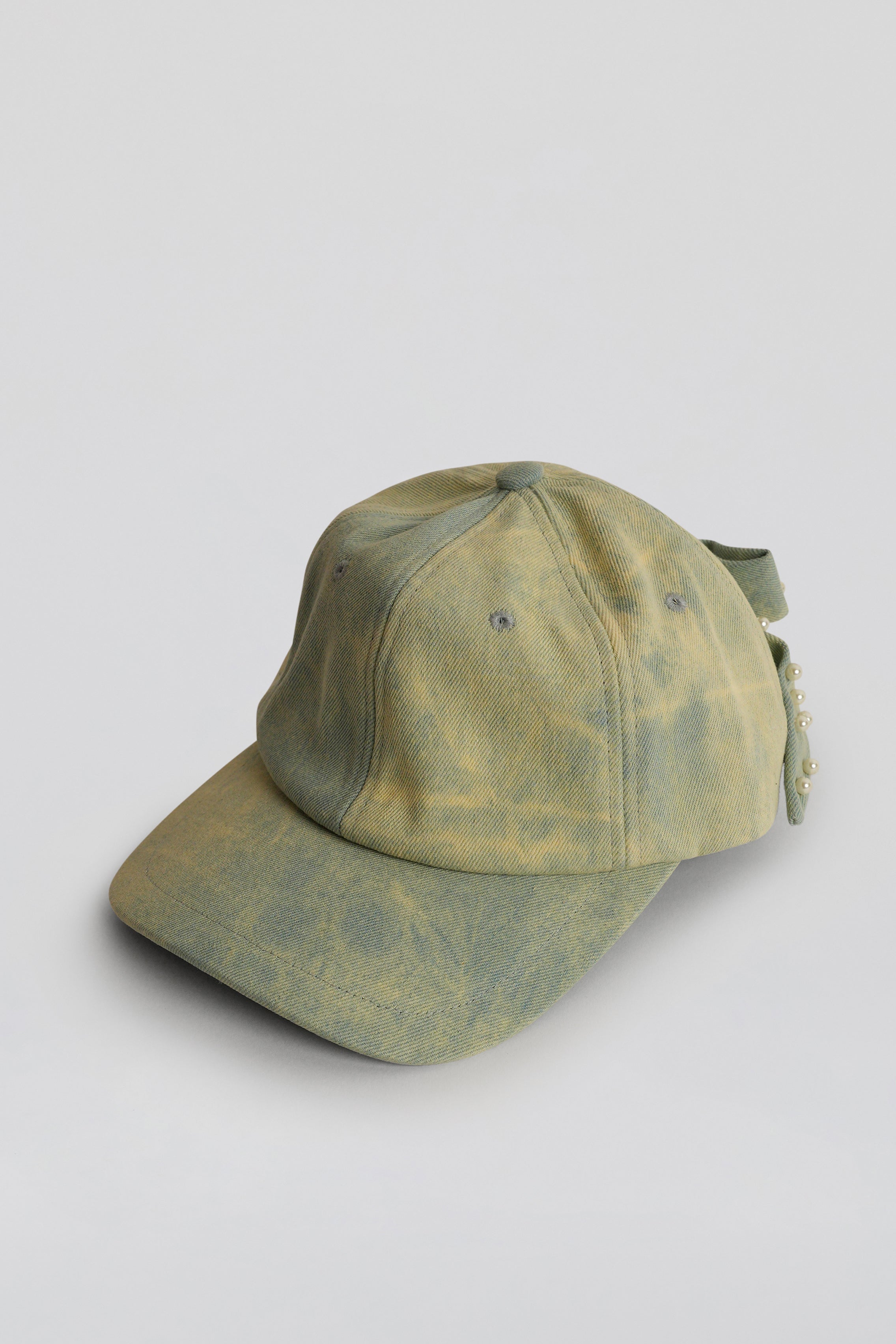 【Badee】Applique Faded Denim Cap EMBROIDERED DENIM CAP - Blue | ZARA United States