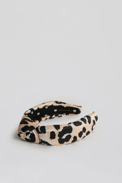 Silk Leopard Print Headband