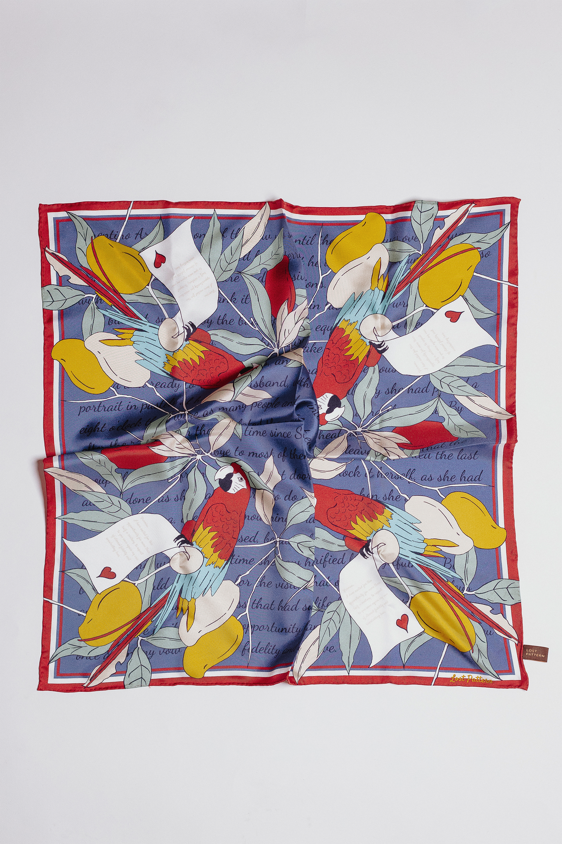 Lost Pattern x Leatherology Silk Square Scarf