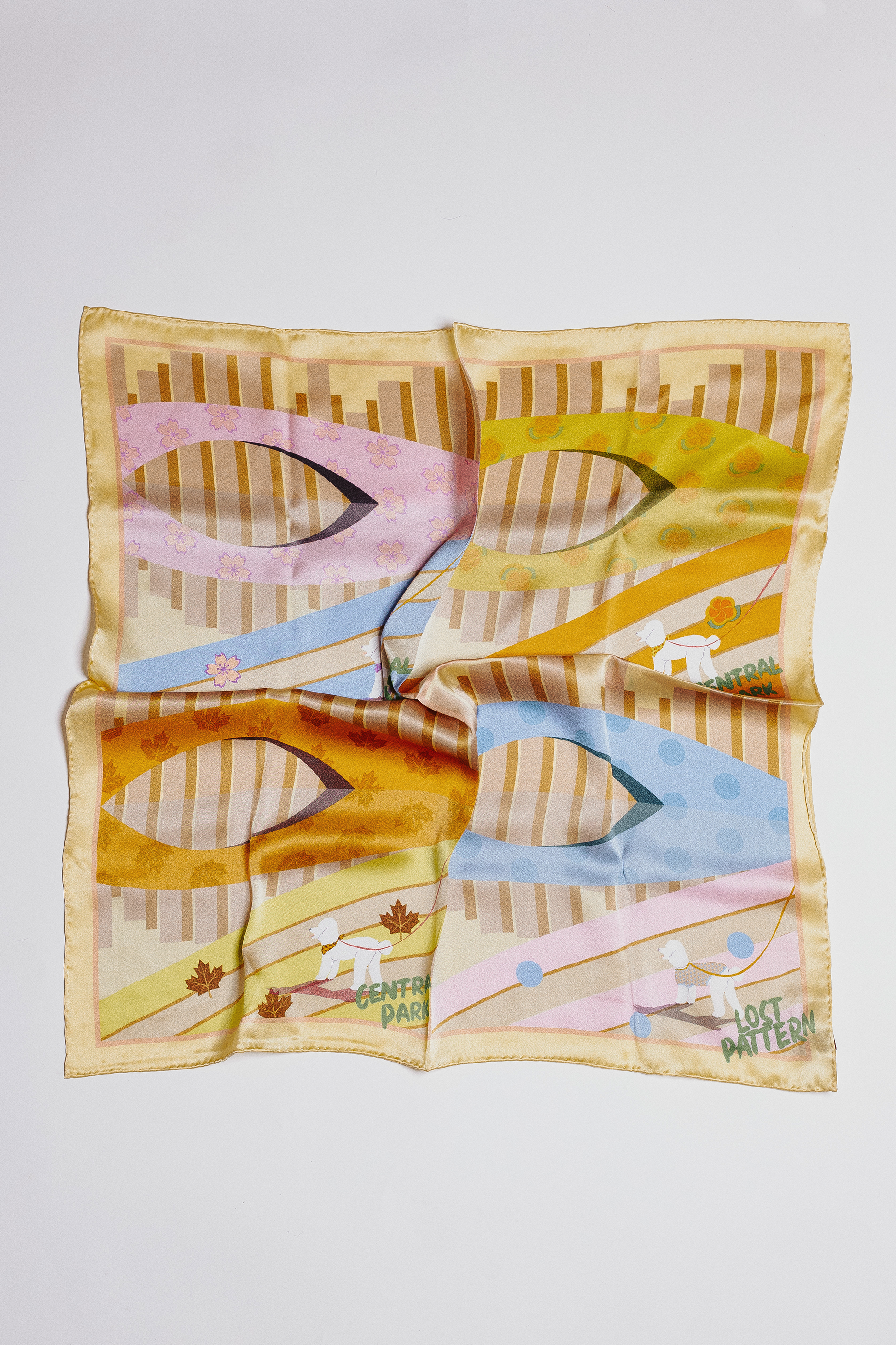 Lost Pattern x Leatherology Silk Square Scarf