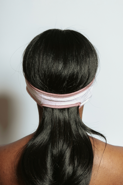 Satin Sleep Headband Blush