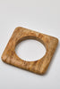 Bare Orchard Wood Bangle Bracelet Square