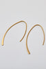 Gold Plated Hoop Wire Earrings