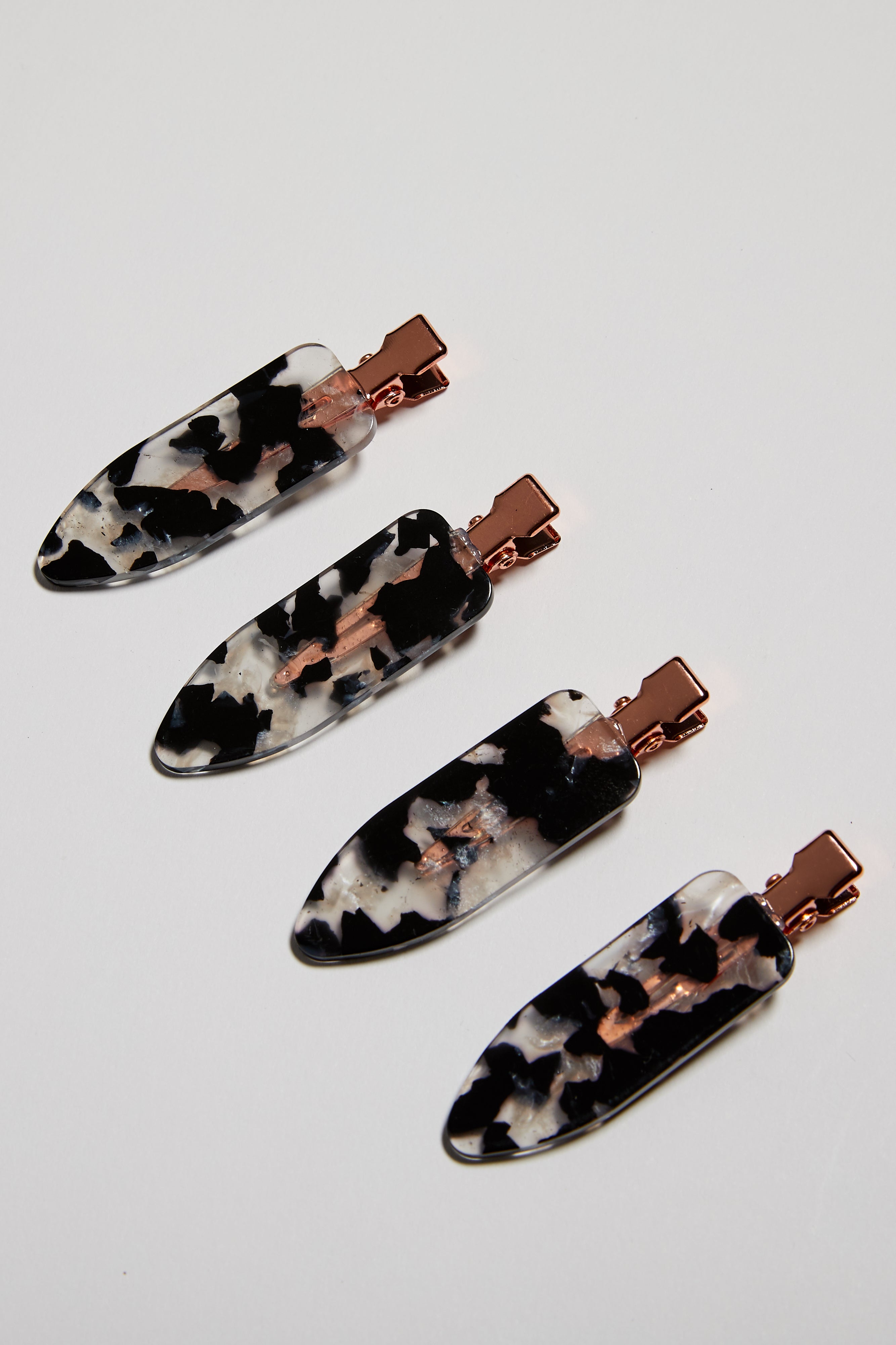 Kitsch-Creaseless-Clips-Set-Black-Terrazzo