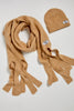 The Mohair Scarf Beanie Set Camel Beige