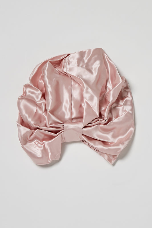 Honeylux-Organic-Silk-Hair-Turban-Pink