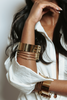 Brass Modern Wired Bracelet Armlet Arm Cuff